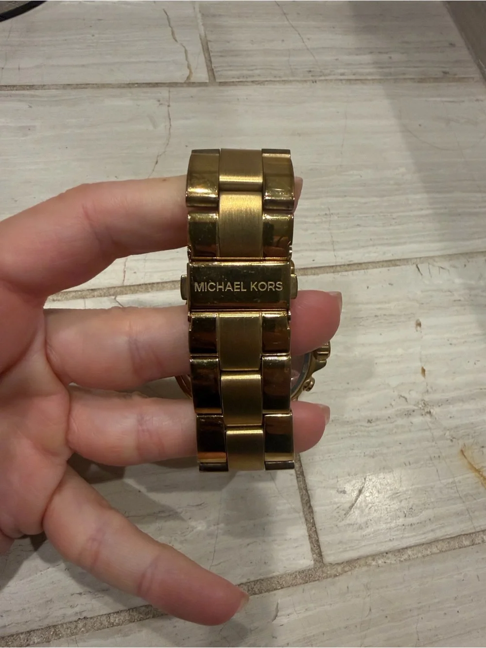 Michael Kors Gold-Tone Women's Chronograph Bracelet Watch